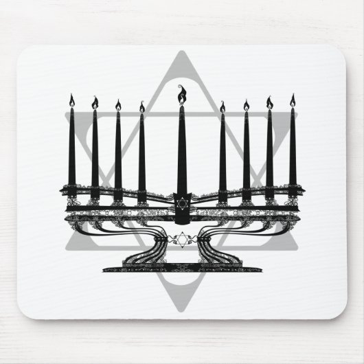 Menorah en Ster Muismat (Voorkant)