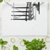 Menorah en Ster Theedoek (Gevouwen)