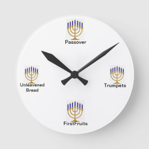 Menorah Feast Days Wall klok