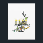 Menorah Feestdagenkaart<br><div class="desc">Menorah en Ivy.</div>