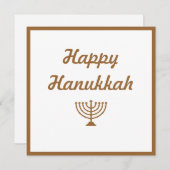 Menorah Feestdagenkaart (Voorkant / Achterkant)