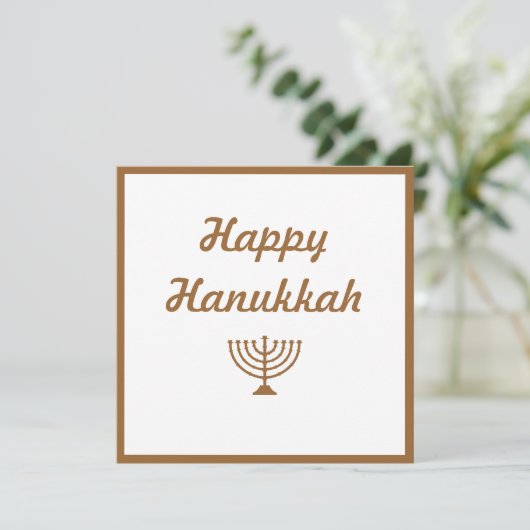 Menorah Feestdagenkaart (Staand voorkant)