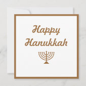 Menorah Feestdagenkaart (Voorkant)