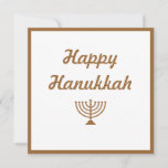 Menorah Feestdagenkaart<br><div class="desc">Happy Hanukkah kan worden gewijzigd in alles wat u wilt in elke Zazzle-kleur die u wilt en de achtergrond kan ook worden aangepast. Er zijn postzegels die aanpassen die ook kunnen worden veranderd of enkel zoals dit worden verlaten.</div>