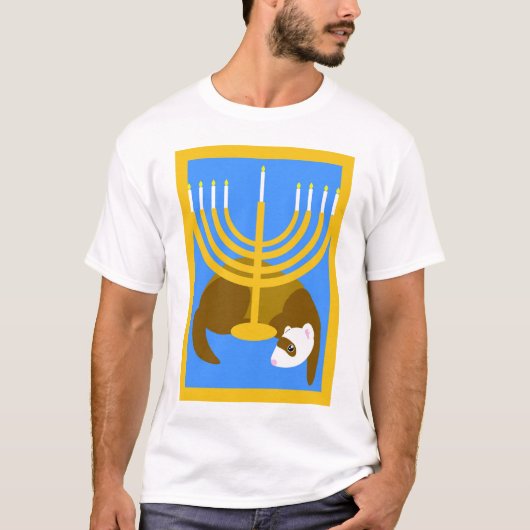 Menorah ferret shirt (Voorkant)