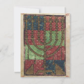  Menorah, Festival van Lights Happy Hanukkah Feestdagenkaart (Voorkant)