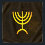 Menorah Flame Bandana<br><div class="desc">Een digitale weergave van de joodse zeven-vertakte menorah (Hebreeuws: מְ נ רָ ‎). De zeven-vertakte menorah, die wordt gebruikt in het draagbaar toevluchtsoord dat door Mozes in de wildernis en later in de tempel in Jeruzalem is opgezet, is sinds de oudheid een symbool van het jodendom en is het symbool...</div>