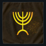 Menorah Flame Bandana<br><div class="desc">Een digitale weergave van de joodse zeven-vertakte menorah (Hebreeuws: מְ נ רָ ה ). De zeven-vertakte menorah, die wordt gebruikt in het draagbaar toevluchtsoord dat door Mozes in de wildernis en later in de tempel in Jeruzalem is opgezet, is sinds de oudheid een symbool van het jodendom en is het...</div>
