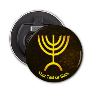 Menorah Flame Button Flesopener