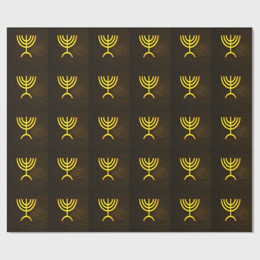Menorah Flame Cadeaupapier (Vlak)