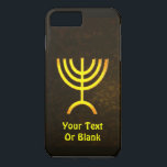 Menorah Flame Case-Mate iPhone Case<br><div class="desc">Een bruine en gouden digitale weergave van de joodse zeven-vertakte menorah (Hebreeuws: מְ נ וֹ ה ‎). Voeg je eigen tekst toe. De zeven-vertakte menorah, die wordt gebruikt in het draagbaar toevluchtsoord dat door Mozes in de wildernis en later in de tempel in Jeruzalem is opgezet, is sinds de oudheid...</div>