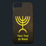 Menorah Flame Case-Mate iPhone Case<br><div class="desc">Een bruine en gouden digitale weergave van de joodse zeven-vertakte menorah (Hebreeuws: מְ נ וֹ ה ‎). Voeg je eigen tekst toe. De zeven-vertakte menorah, die wordt gebruikt in het draagbaar toevluchtsoord dat door Mozes in de wildernis en later in de tempel in Jeruzalem is opgezet, is sinds de oudheid...</div>