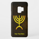 Menorah Flame Case-Mate Samsung Galaxy S9 Hoesje<br><div class="desc">Een bruine en gouden digitale weergave van de joodse zeven-vertakte menorah (Hebreeuws: מְ נ וֹ ה ‎). Voeg je eigen tekst toe. De zeven-vertakte menorah, die wordt gebruikt in het draagbaar toevluchtsoord dat door Mozes in de wildernis en later in de tempel in Jeruzalem is opgezet, is sinds de oudheid...</div>