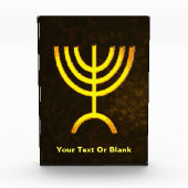 Menorah Flame Fotoblokken (Voorkant)