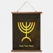Menorah Flame Hangend Wandkleed (Voorkant)