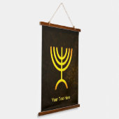 Menorah Flame Hangend Wandkleed (Gebogen)