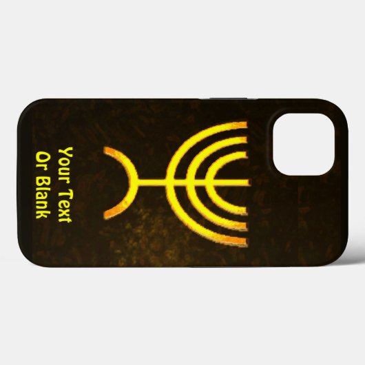 Menorah Flame Hoesje-Mate iPhone Case (Achterkant (horizontaal))