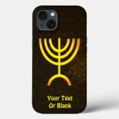 Menorah Flame Hoesje-Mate iPhone Case (Achterkant)