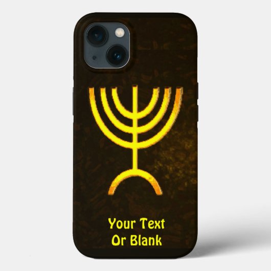 Menorah Flame Hoesje-Mate iPhone Case (Achterkant)