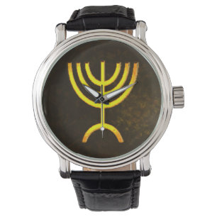 Menorah Flame Horloge