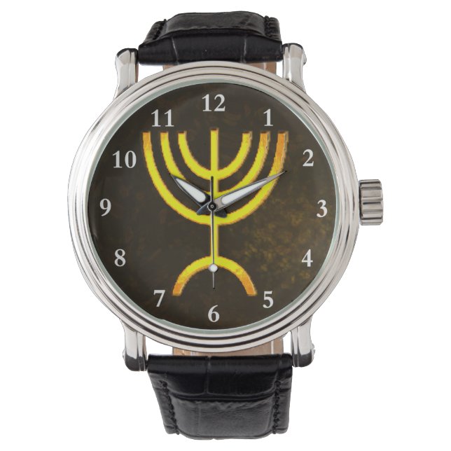 Menorah Flame Horloge (Voorkant)