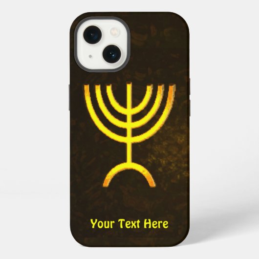 Menorah Flame iPhone Hoesje (Achterkant)