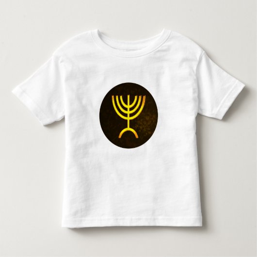 Menorah Flame Kinder Shirts (Voorkant)