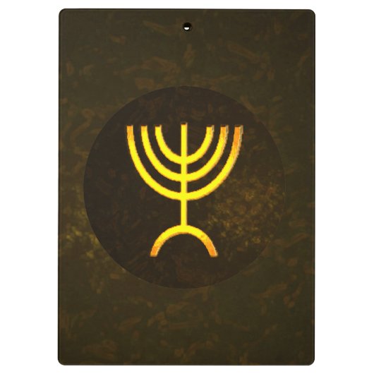 Menorah Flame Klembord (Achterkant)