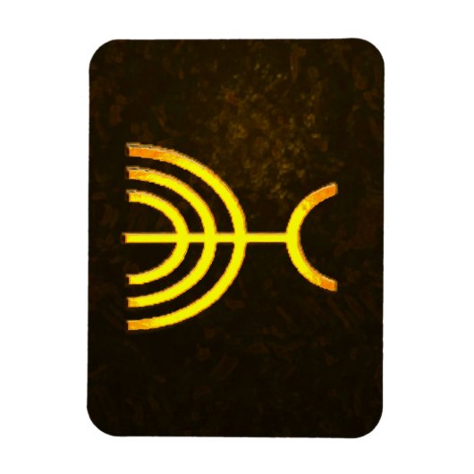 Menorah Flame Magneet (Verticaal)