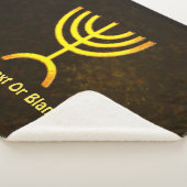 Menorah Flame Sherpa Deken (3/4)