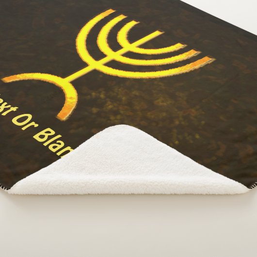 Menorah Flame Sherpa Deken (3/4)