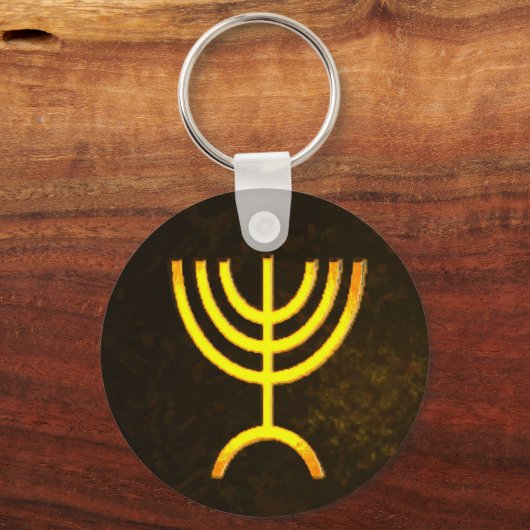 Menorah Flame Sleutelhanger (Voorkant)