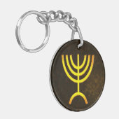 Menorah Flame Sleutelhanger (Voorkant Links)