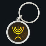 Menorah Flame Sleutelhanger<br><div class="desc">Een digitale weergave van de joodse zeven-vertakte menorah (Hebreeuws: מְ נ רָ ה ). De zeven-vertakte menorah, die wordt gebruikt in het draagbaar toevluchtsoord dat door Mozes in de wildernis en later in de tempel in Jeruzalem is opgezet, is sinds de oudheid een symbool van het jodendom en is het...</div>