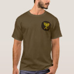 Menorah Flame T-shirt<br><div class="desc">Een digitale weergave van de joodse zeven-vertakte menorah (Hebreeuws: מְ נ רָ ה ‎). De zeven-vertakte menorah, die wordt gebruikt in het draagbaar toevluchtsoord dat door Mozes in de wildernis en later in de tempel in Jeruzalem is opgezet, is sinds de oudheid een symbool van het jodendom en is het...</div>