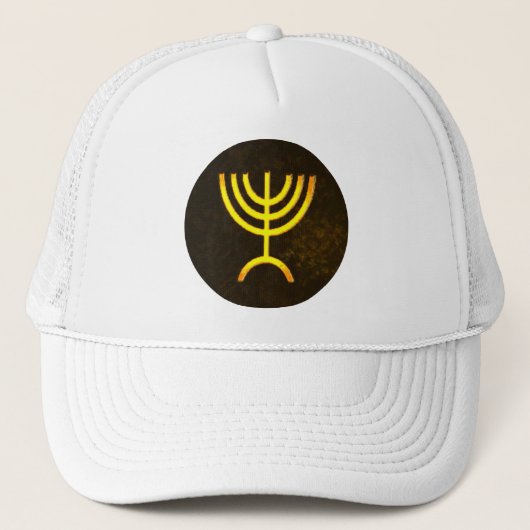 Menorah Flame Trucker Pet (Voorkant)