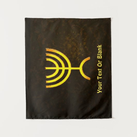 Menorah Flame Wandkleed (Voorkant)