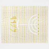 Menorah Fleece Deken (Voorkant (Horizontaal))