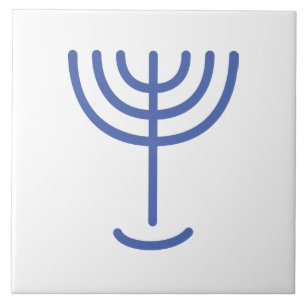 Menorah Gold-Kijk Blue White Tegeltje