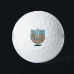 Menorah Golfballen<br><div class="desc">Menorah voor Hannukah</div>