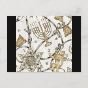 Menorah Hannukah Briefkaart