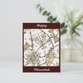 Menorah Hannukah Briefkaart (Staand voorkant)