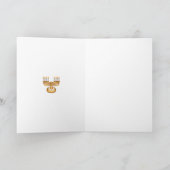 Menorah Hannukah Feestdagen Kaart (Binnen)