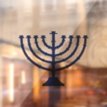 Menorah Hannukah Raamsticker<br><div class="desc">Viel acht dagen en acht nachten van het festival van Lichten met Hanukkakaarten en geschenken. Het festival van de lichten is hier. Licht de menorah aan, speel met het droesdel en feast op latkes en sufganiyots. Viel de geest van Hanukkah met vrienden, familie en geliefden om hen Happy Hanukkah te...</div>