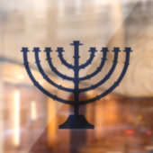 Menorah Hannukah Raamsticker (Vel 2)