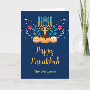 Menorah Hanukka Feest Feestdagen Kaart