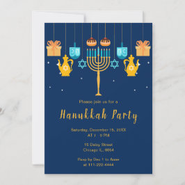 Menorah Hanukka Feest Kaart