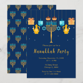 Menorah Hanukka Feest Kaart