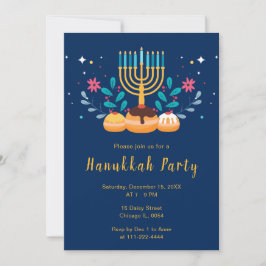 Menorah Hanukka Feest Kaart