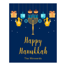 Menorah Hanukka Feest Welkom Poster